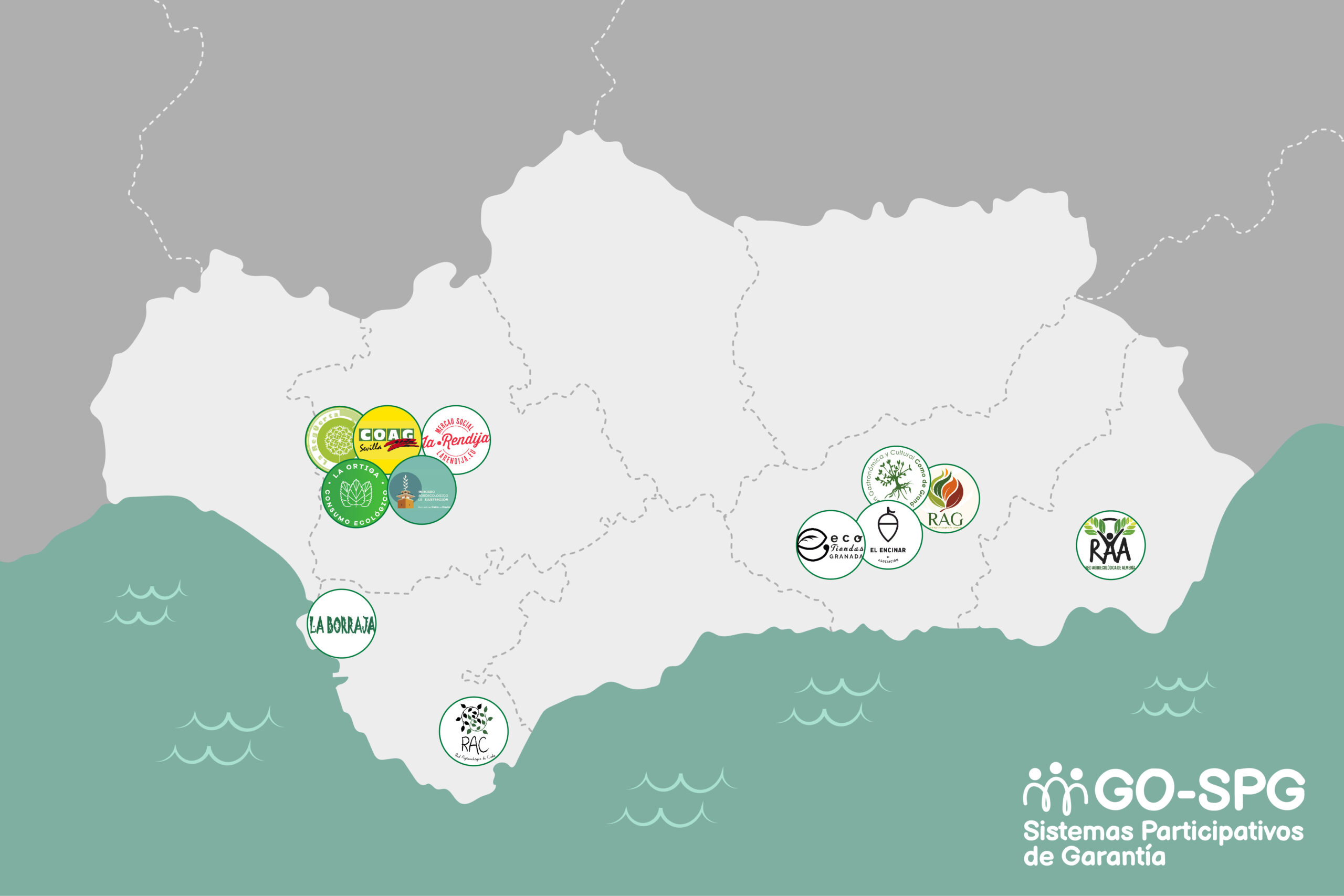 Mapa INICIATIVAS CCC participantes